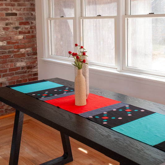 Cotton + Linen Table Runner | Checks