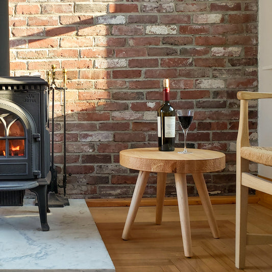 Hand-carved Side Table