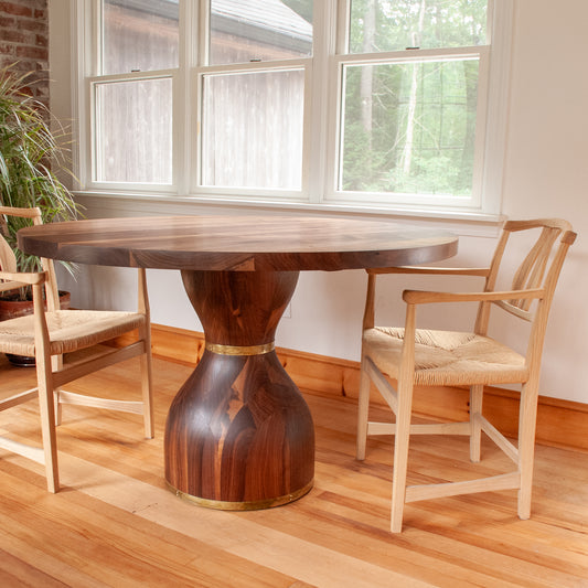 Hourglass Pedestal Table