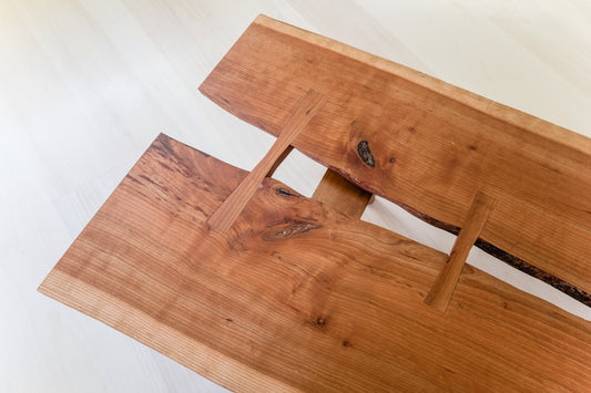 Live-edge Cherry Bench
