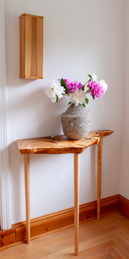 Maine Maple Live-edge Console Table