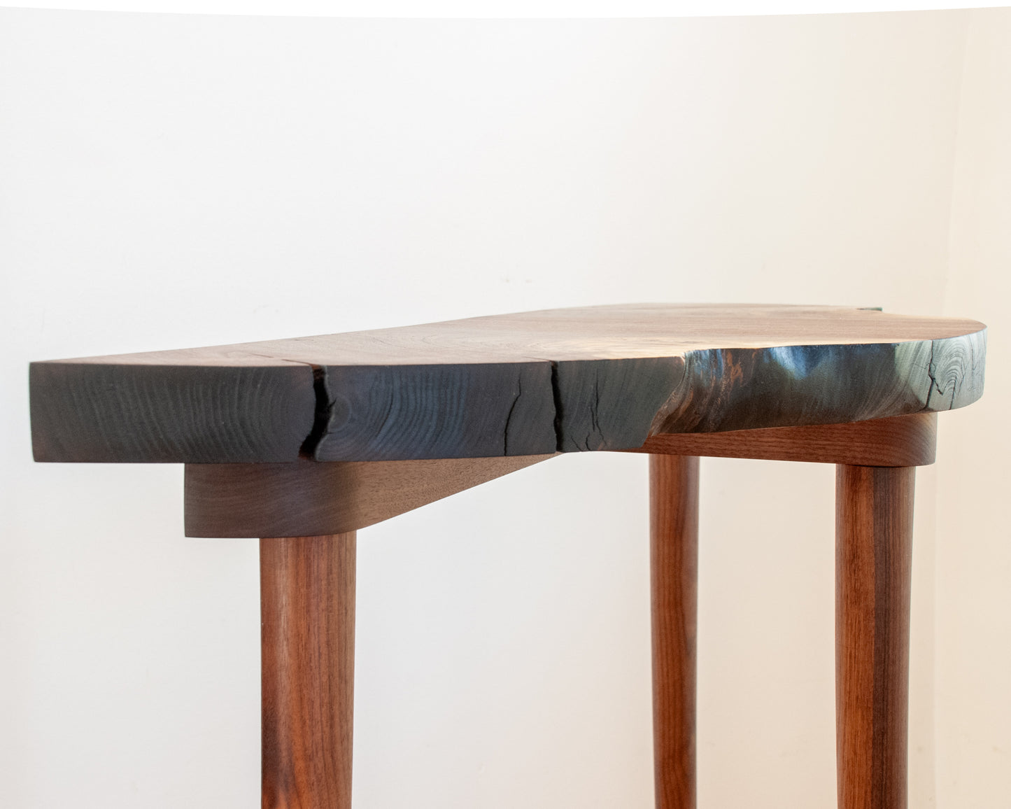 Live-edge Walnut Console Table