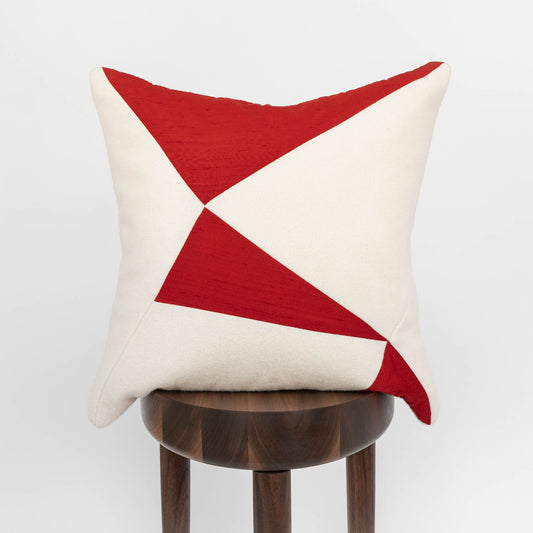 Wool + Silk Throw Pillow Cover | Chain