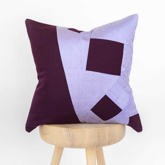 Wool + Silk Throw Pillow Cover | Falling Rocks