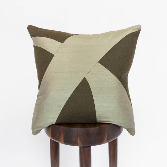 Wool + Silk Throw Pillow Cover | Jungle