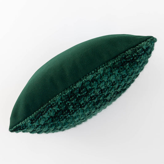 Knitted Wool Throw Pillow Cover | Forest
