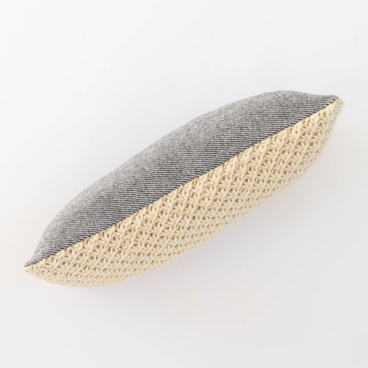 Knitted Wool Throw Pillow Cover | Ivory