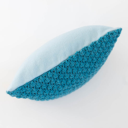 Knitted Wool Throw Pillow Cover | Ocean
