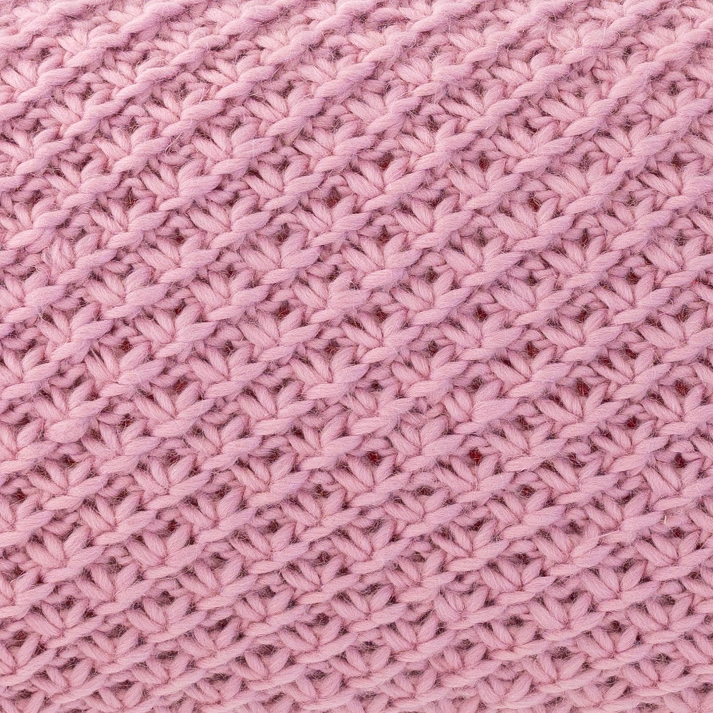 Knitted Wool Throw Pillow Cover | Pink Lilac