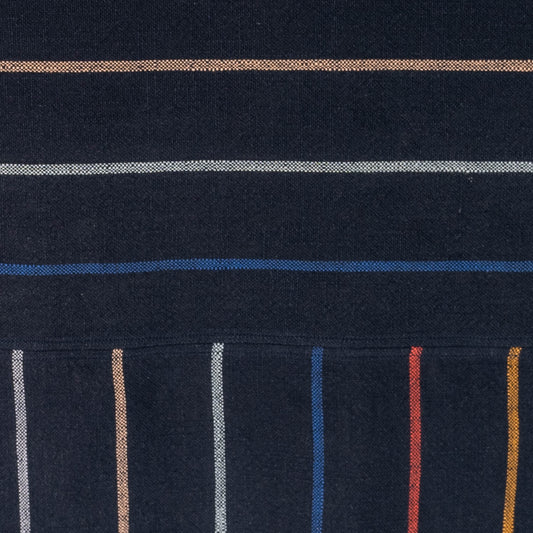 Woven Cotton Stripe Tablecloth