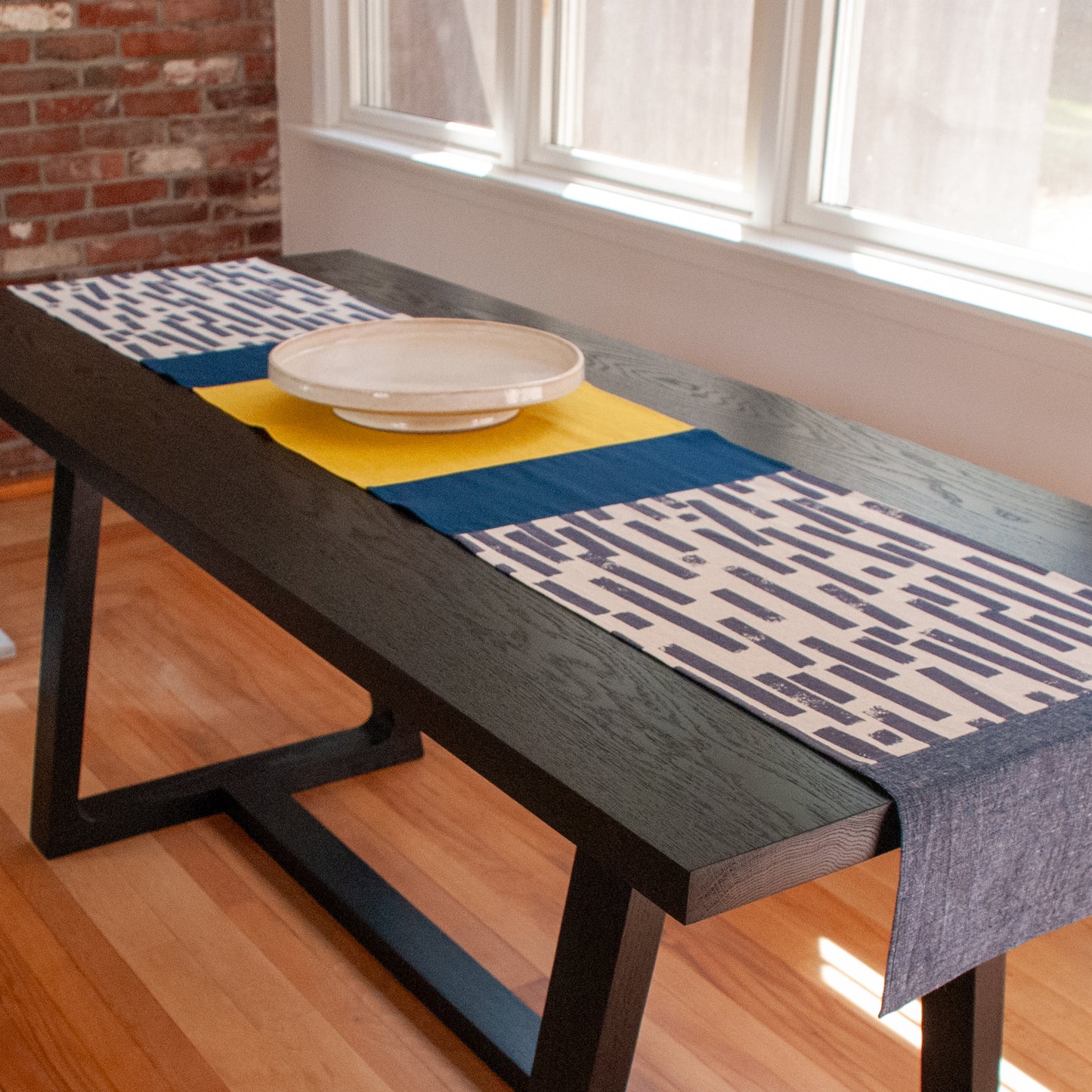 Cotton + Linen Table Runner | Rain