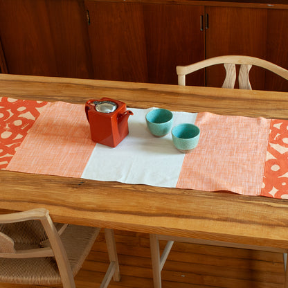 Cotton Table Runner | Creamsicle