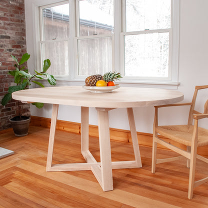 Cross Pedestal Dining Table