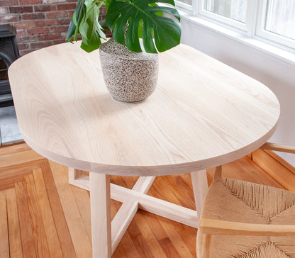 Cross Pedestal Dining Table