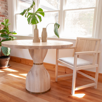 Hourglass Pedestal Table