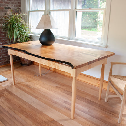 Live-edge Maine Maple Dining Table