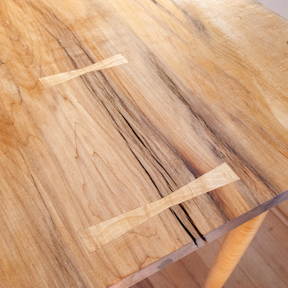 Live-edge Maine Maple Dining Table