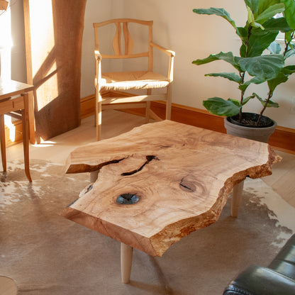 Maine Maple Slab Coffee Table