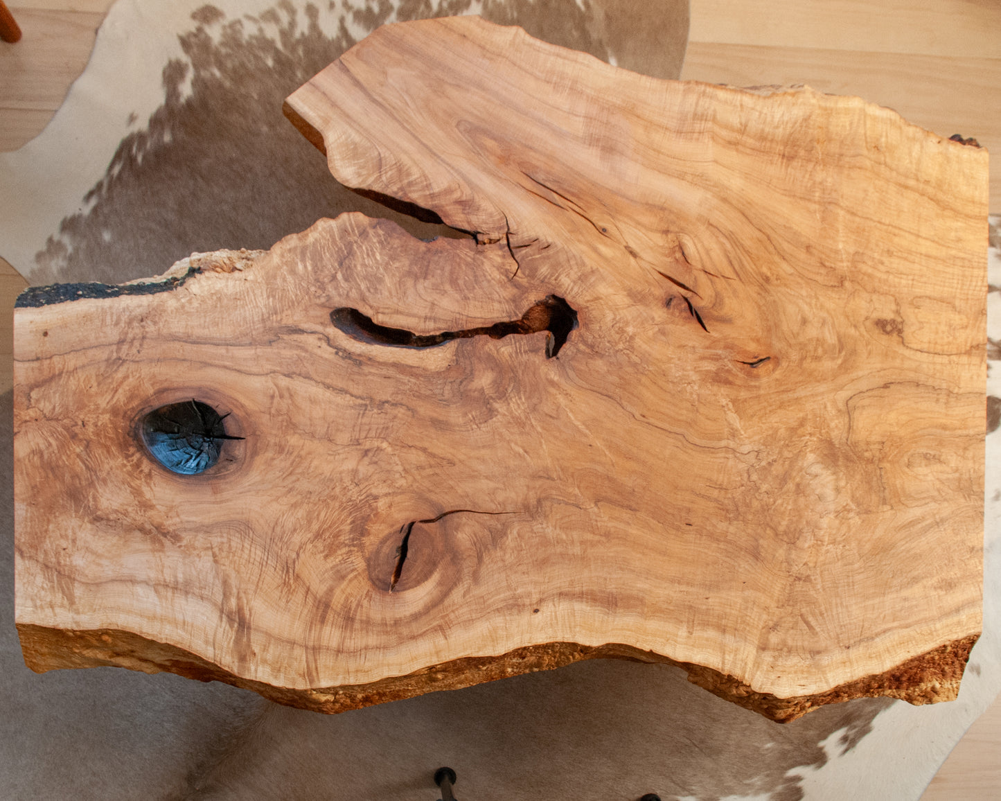 Maine Maple Slab Coffee Table