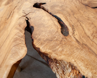 Maine Maple Slab Coffee Table