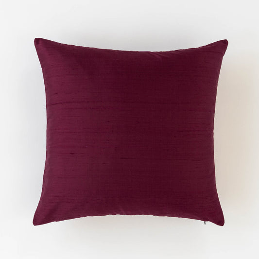 Dupioni Silk Throw Pillow Cover | Berry