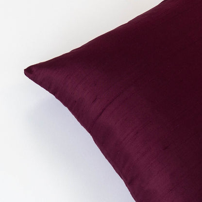 Dupioni Silk Throw Pillow Cover | Berry
