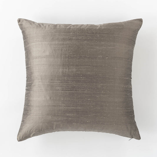 Dupioni Silk Throw Pillow Cover | Bronze