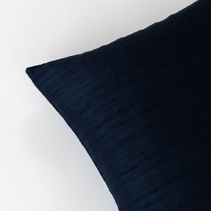 Dupioni Silk Throw Pillow Cover | Navy