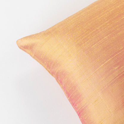 Dupioni Silk Throw Pillow Cover | Orange
