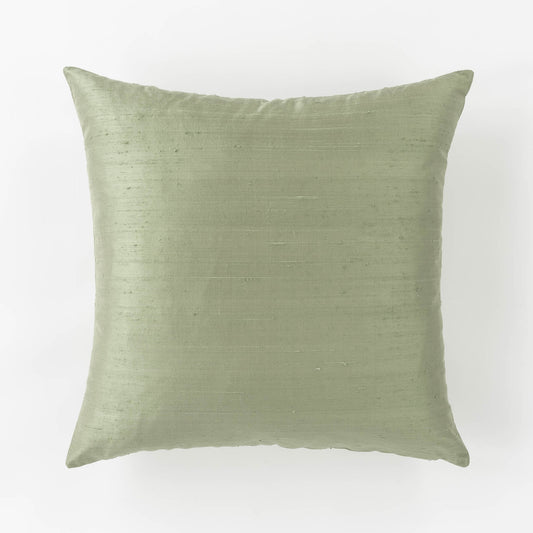 Dupioni Silk Throw Pillow Cover | Pistachio