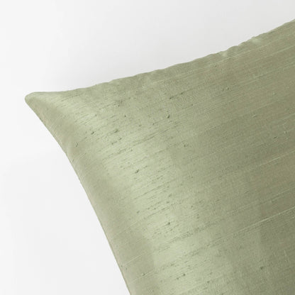 Dupioni Silk Throw Pillow Cover | Pistachio