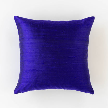 Dupioni Silk Throw Pillow Cover | Sapphire