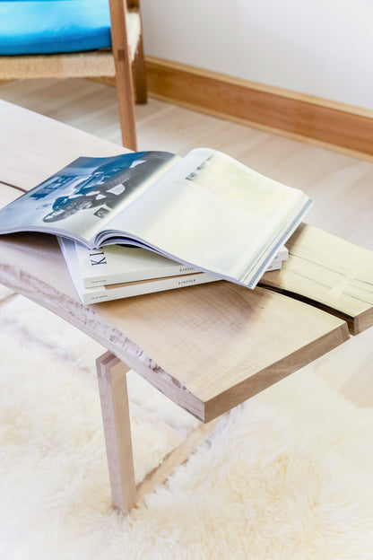 Split Top Maple Coffee Table