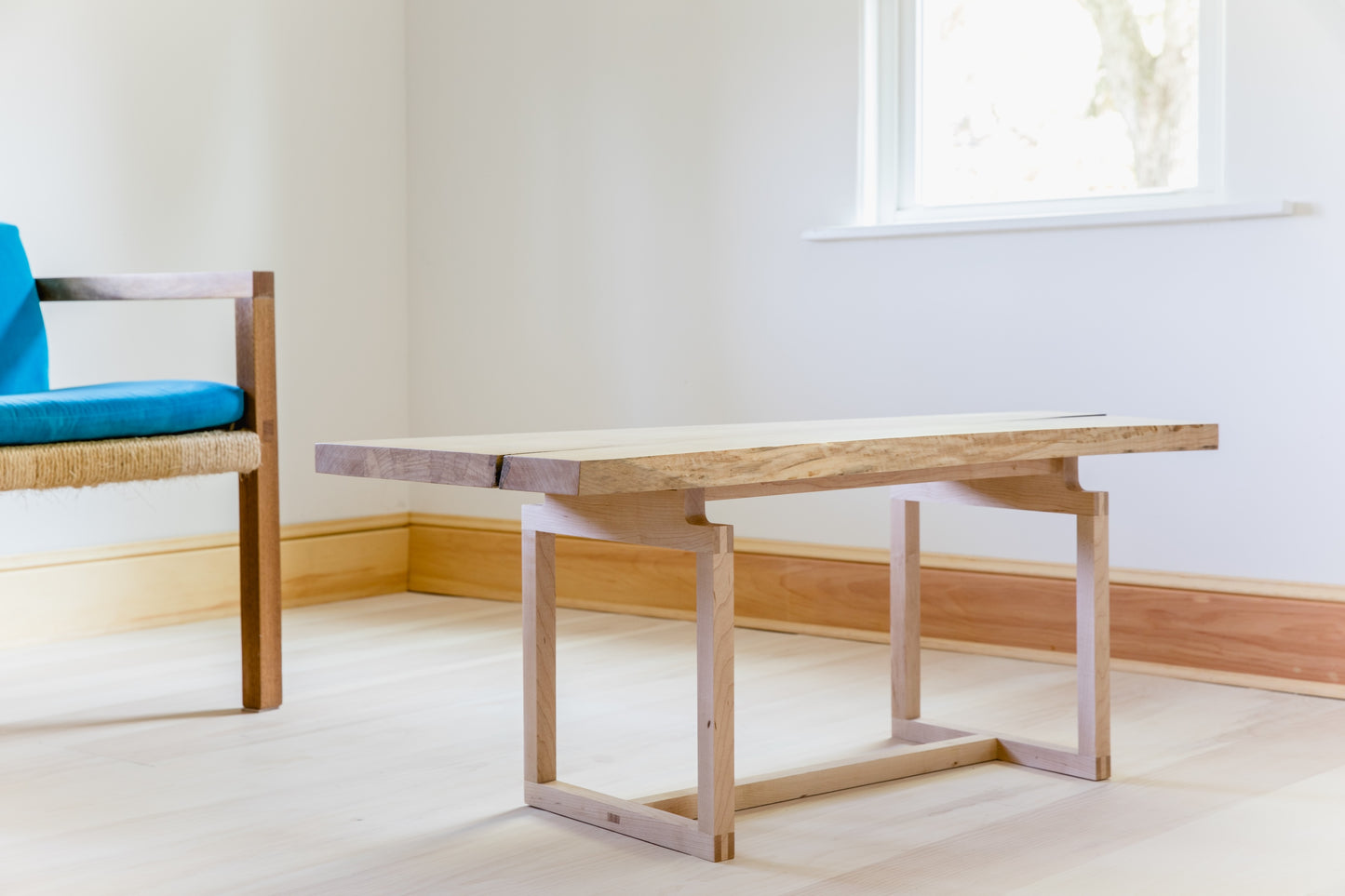 Split Top Maple Coffee Table