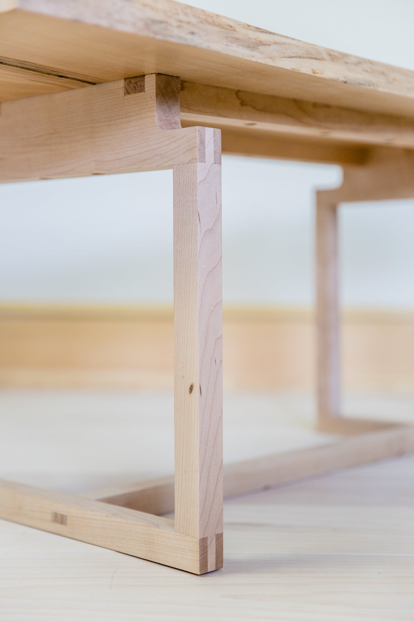 Split Top Maple Coffee Table