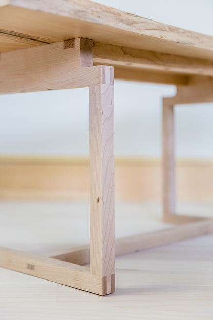 Split Top Maple Coffee Table