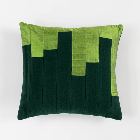 Wool + Silk Throw Pillow Cover | Bars