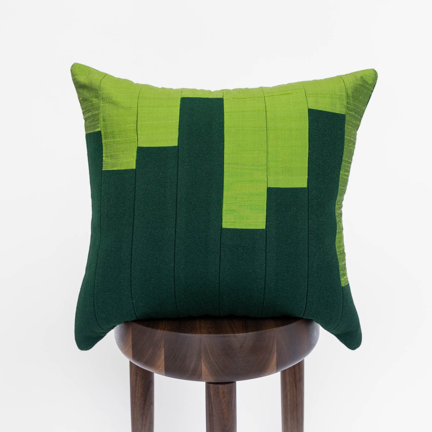 Wool + Silk Throw Pillow Cover | Bars