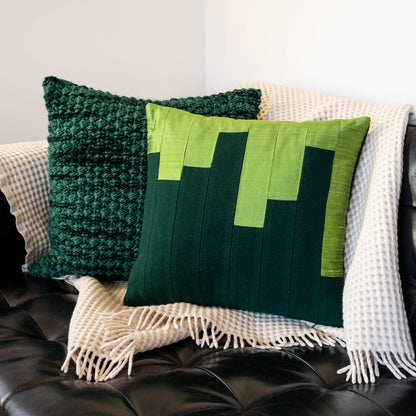 Wool + Silk Throw Pillow Cover | Bars