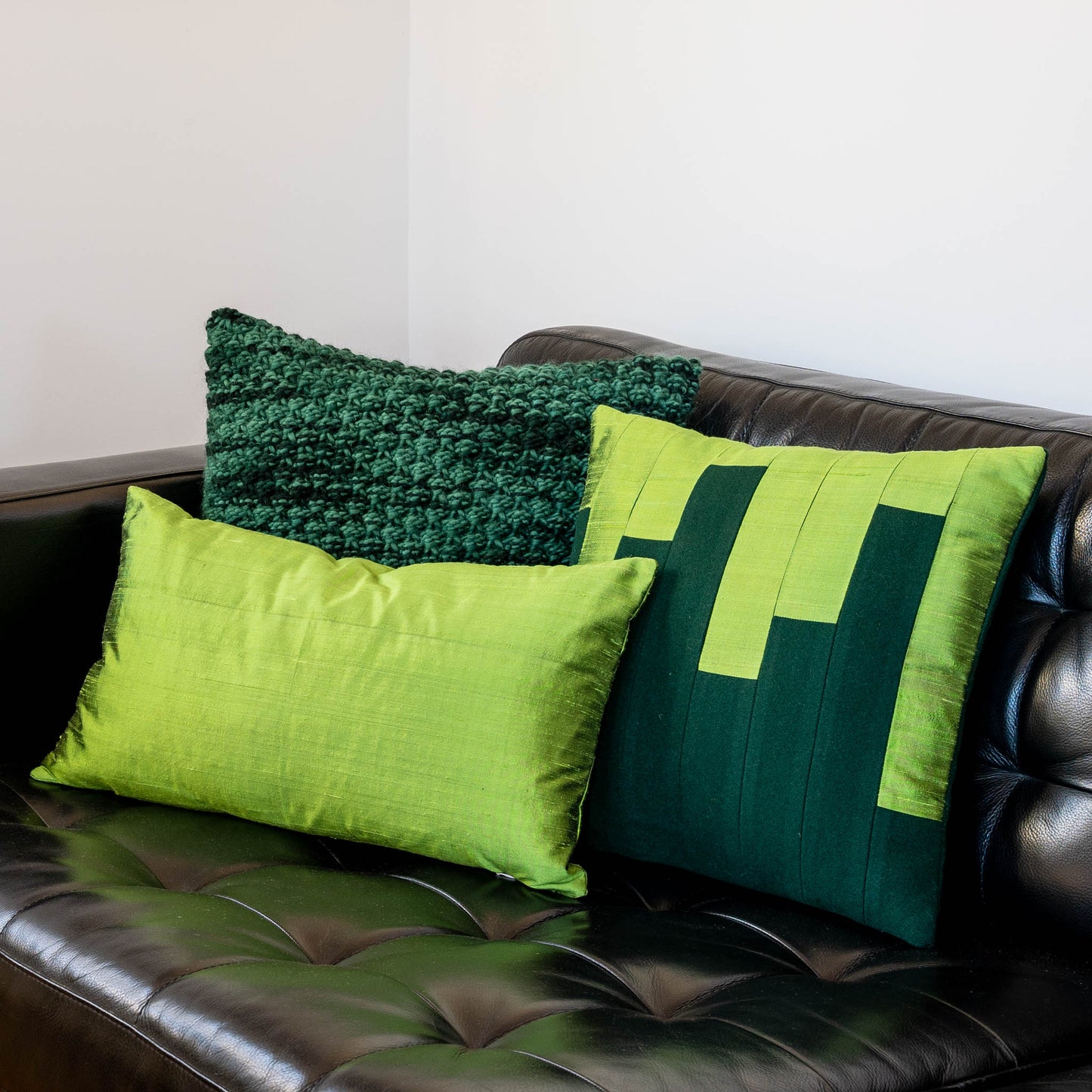 Wool + Silk Throw Pillow Cover | Bars