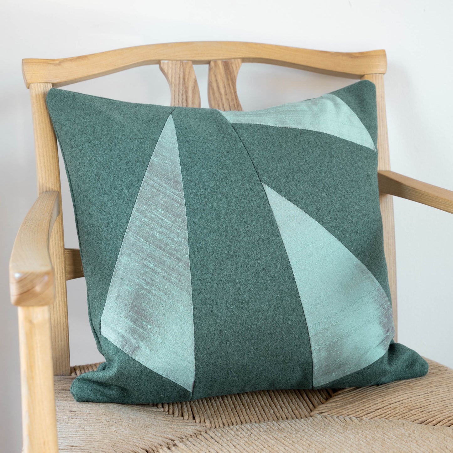 Wool + Silk Throw Pillow Cover | Mykonos