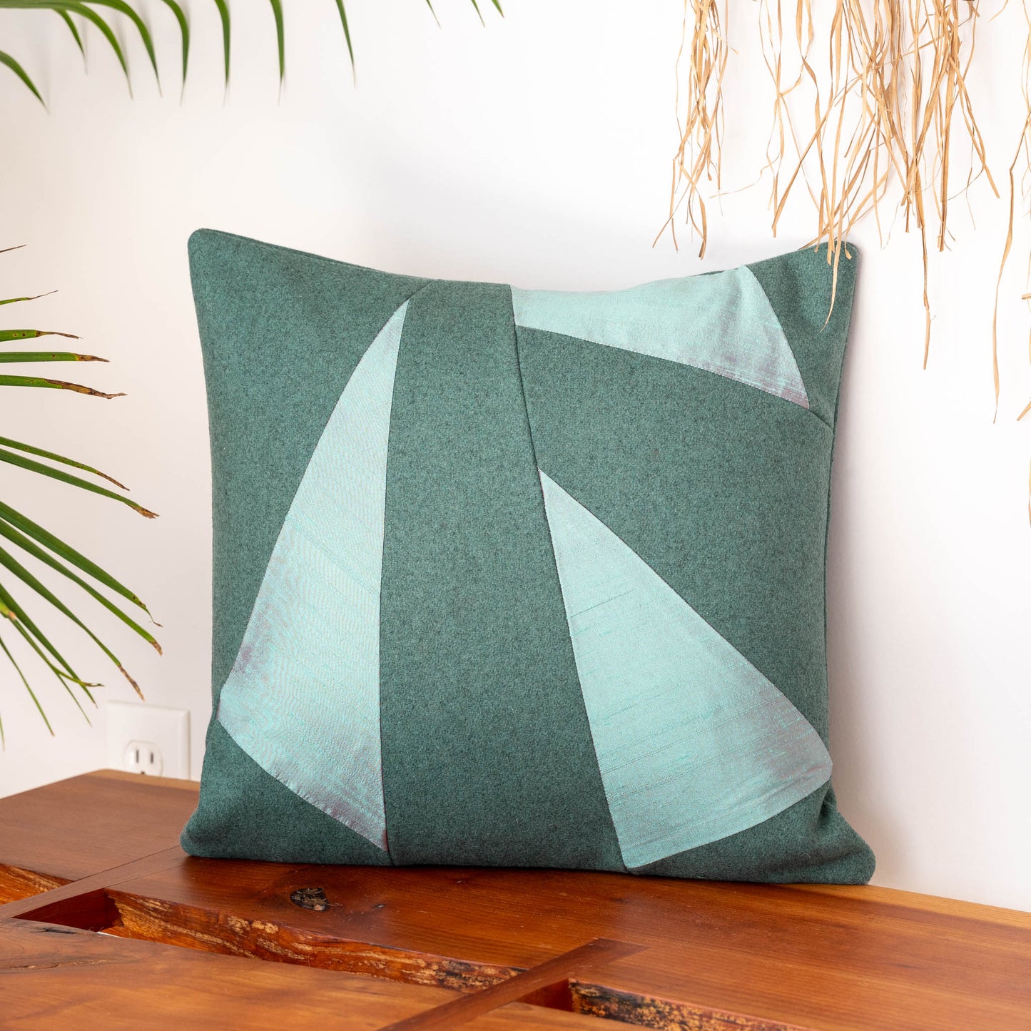 Wool + Silk Throw Pillow Cover | Mykonos