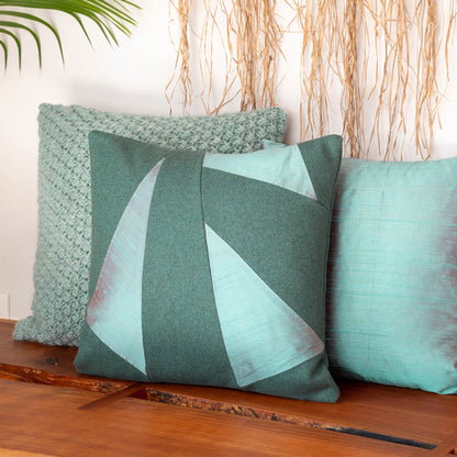 Wool + Silk Throw Pillow Cover | Mykonos