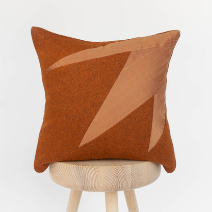 Wool + Silk Throw Pillow Cover | Rays