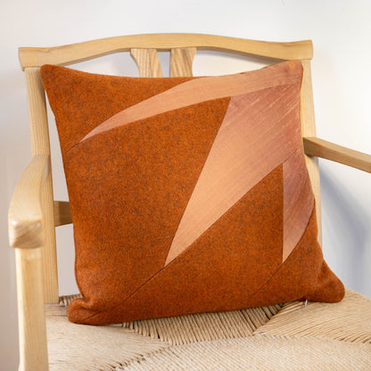 Wool + Silk Throw Pillow Cover | Rays