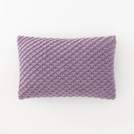 Knitted Wool Throw Pillow Cover | Lavender