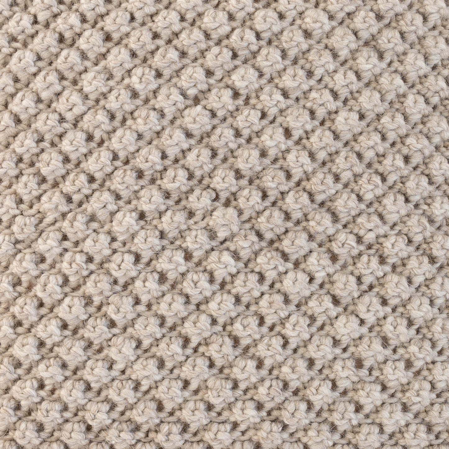 Knitted Wool Throw Pillow Cover | Sand