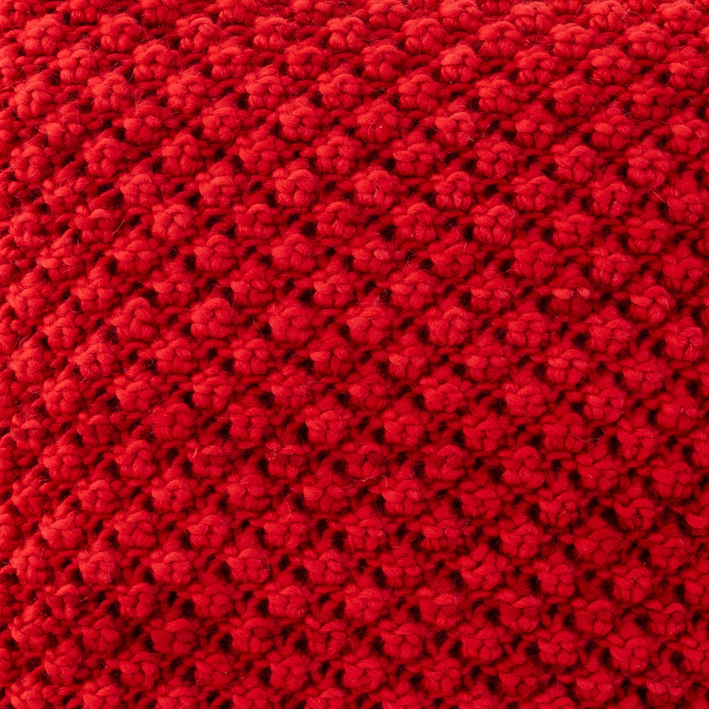 Knitted Wool Throw Pillow Cover | Scarlet
