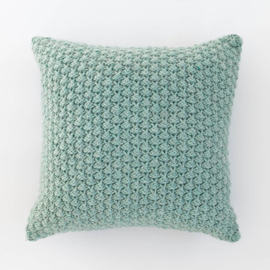 Knitted Wool Throw Pillow Cover | Seafoam