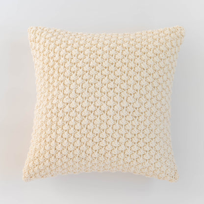 Knitted Wool Throw Pillow Cover | Snow